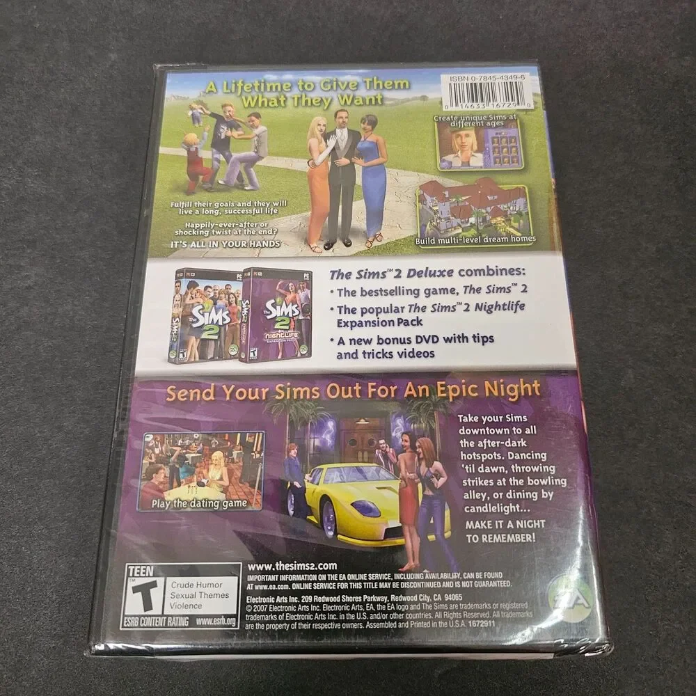 Sims 2: Deluxe New Sealed PC Game PC: Windows 2007